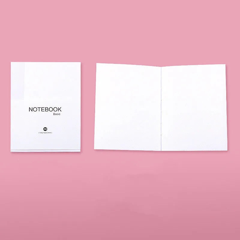 Basic fixed page refill diary notebook with 80 sheets of 100g Dowling paper, shown in blank, lined, and checkered styles.