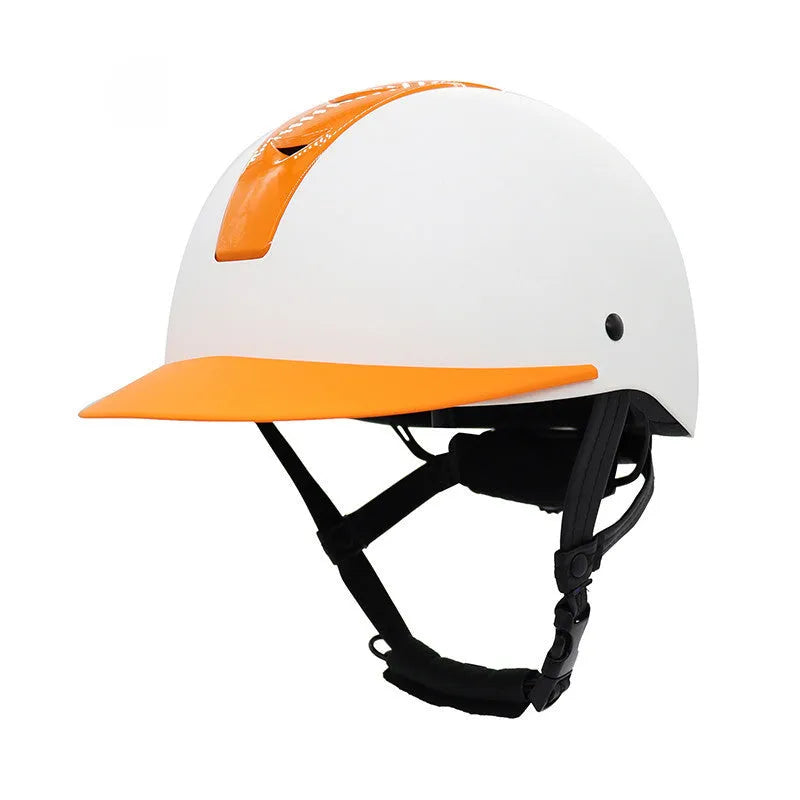 Equestrian riding helmet in multiple colour options with ABS shell and EPS lining
