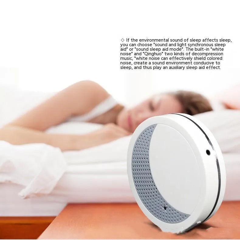 White ABS plastic sleep aid instrument with USB connection for anxiety and insomnia support