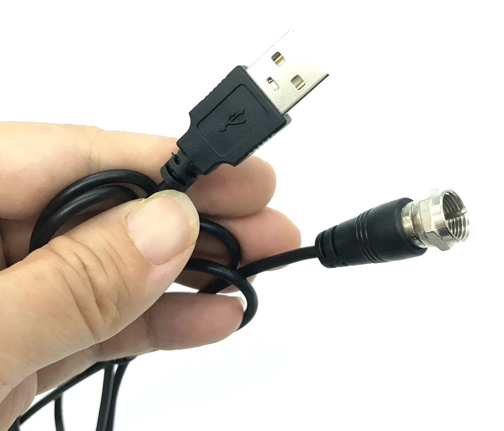 Low noise TV antenna amplifier signal booster with coaxial connectors for HDTV reception
