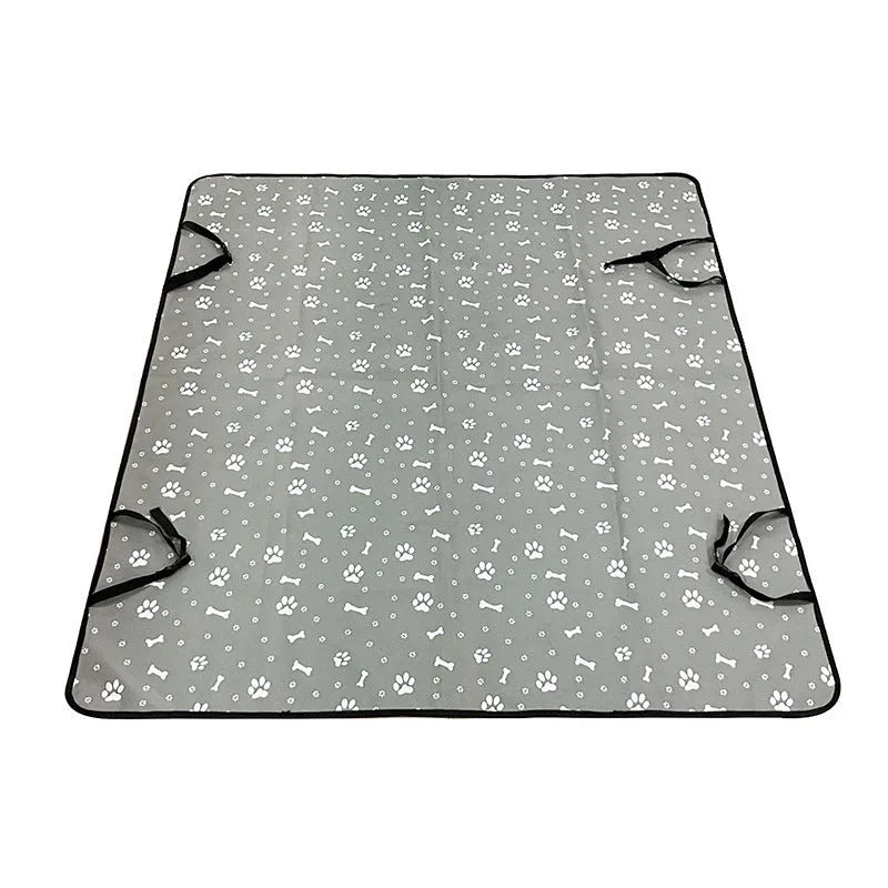 Car pet protection mat for rear seats with water resistant cloth fabric in multiple colour options