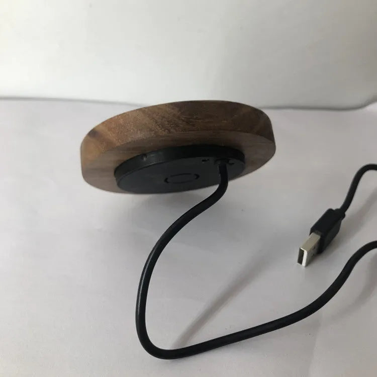 60mm round hidden wireless phone charger for embedding in desks and furniture with 10W charging