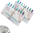 A5 plastic loose-leaf binder 248 x 185mm on a desk with savings sheets inserted