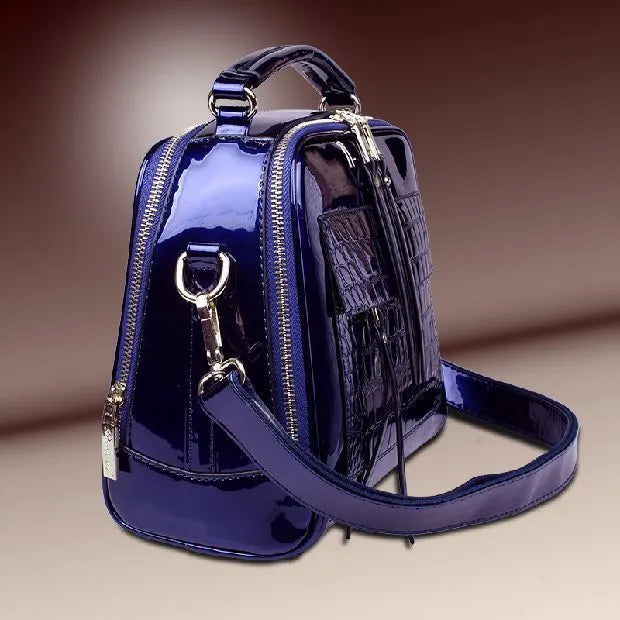 Winter fashion PU leather handbag in cross body style available in multiple colours