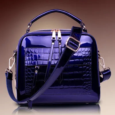 Winter fashion PU leather handbag in cross body style available in multiple colours