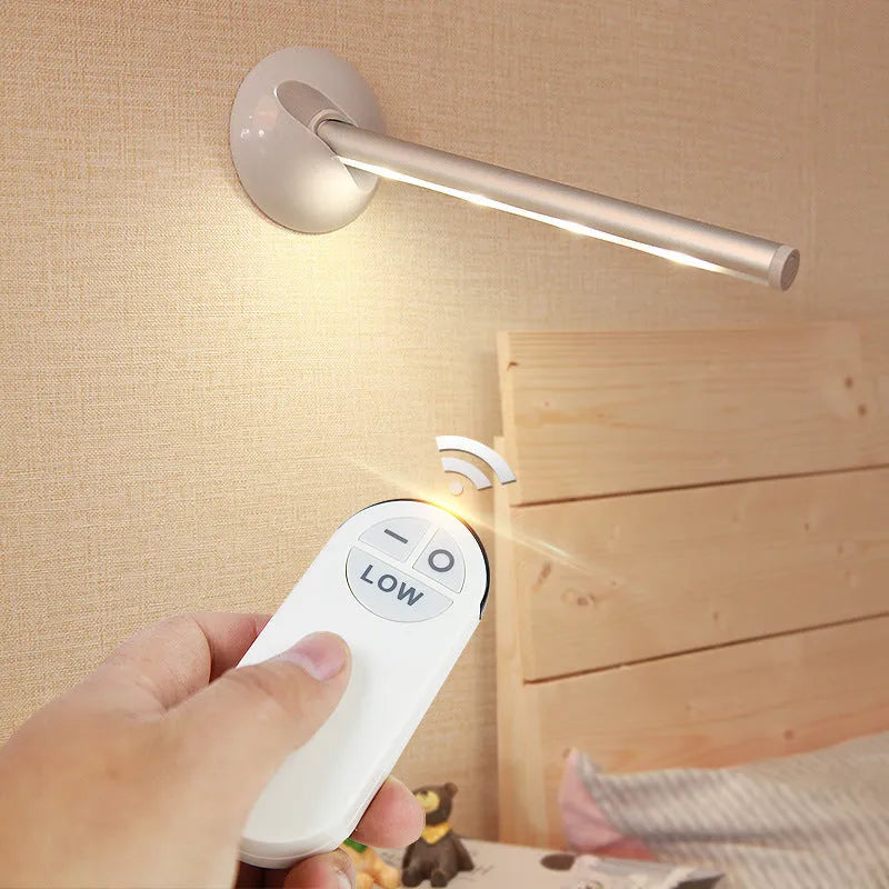 40 cm long remote control LED mirror lamp with aluminium body and frosted plastic diffuser.