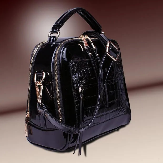 Winter fashion PU leather handbag in cross body style available in multiple colours