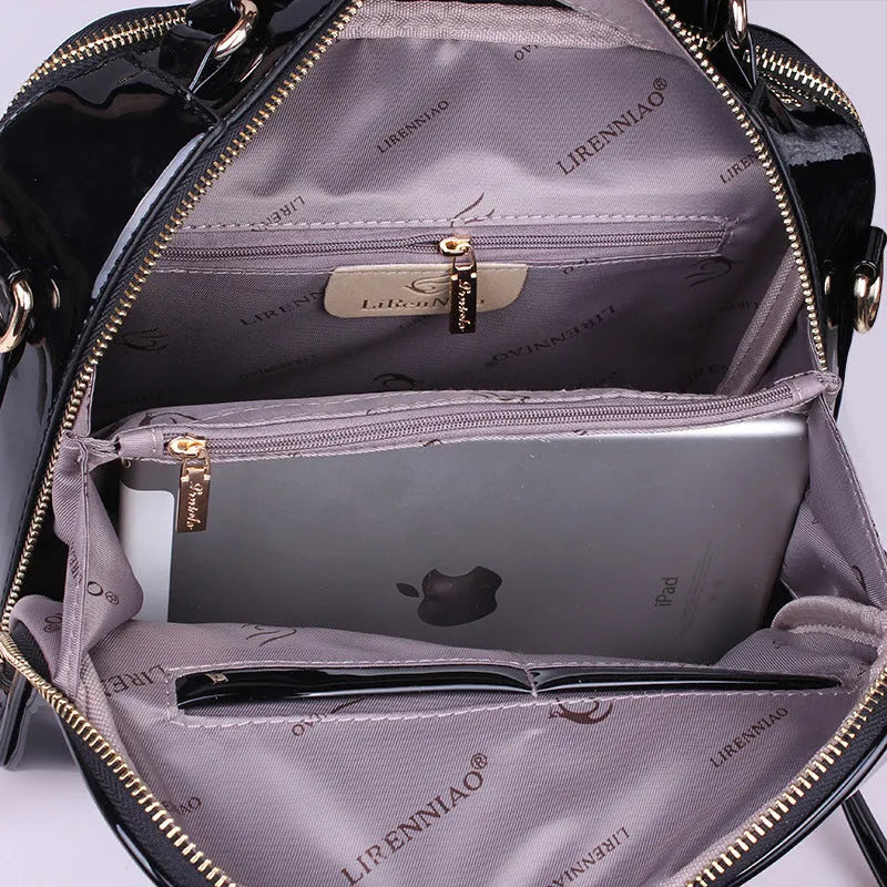 Winter fashion PU leather handbag in cross body style available in multiple colours