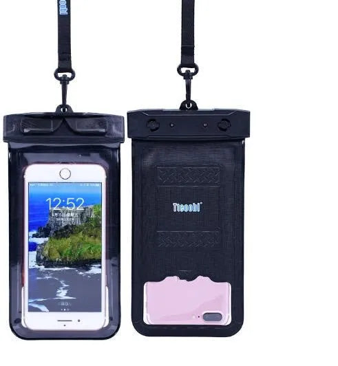 PVC waterproof mobile phone bag in multiple colours for diving and beach activities