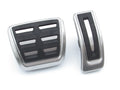 Stainless steel brake accelerator pedal for Porsche Macan measuring 38x12x16cm