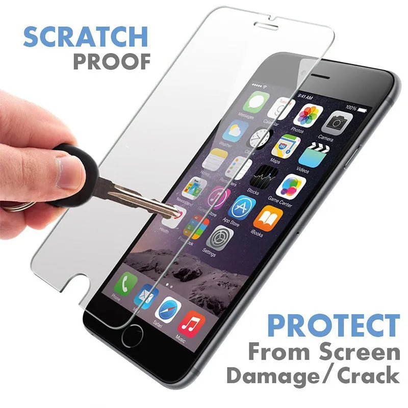 Tempered glass screen protector for iPhone with anti-fingerprint surface
