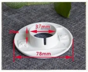 Plastic air conditioner hole sealing kit components including splits, plug caps, and tuyere panels