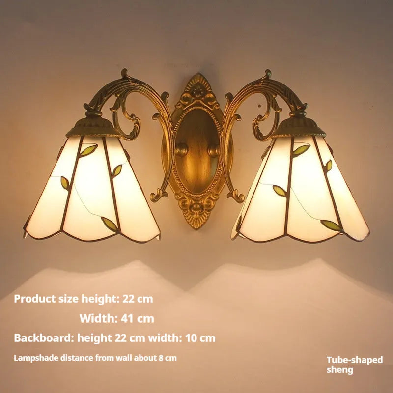 Oval mermaid 6 white bathroom mirror headlight lamp with LED compatibility and wall mount