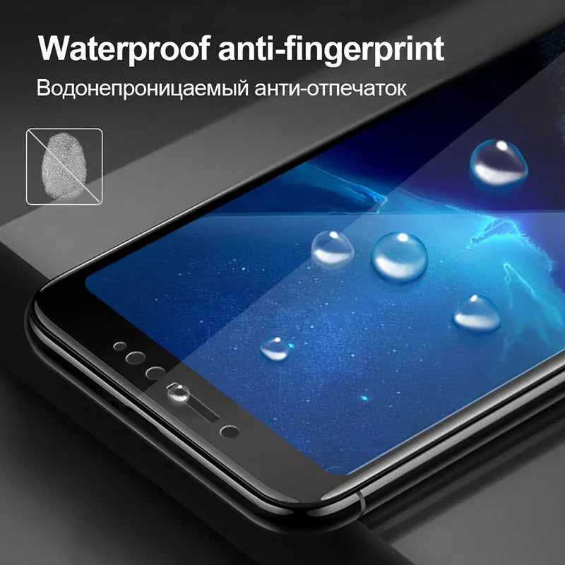 Full screen full glue tempered glass screen protector for Xiaomi, black or white, anti scratch and anti fingerprint.