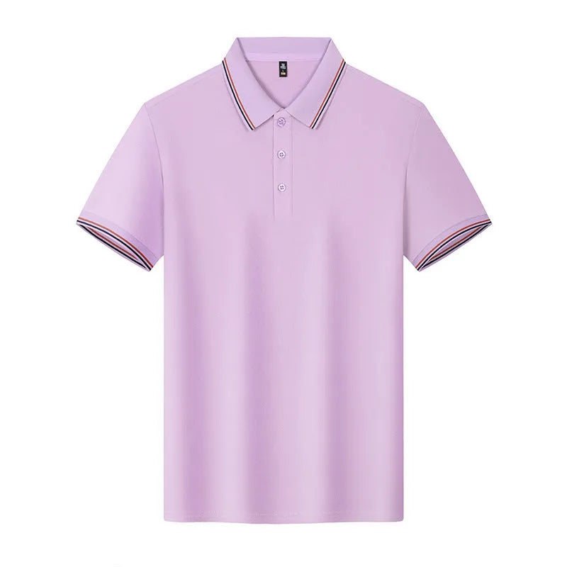 Men's Solona ice-feeling work polo shirt in bright red with short sleeves and straight fit
