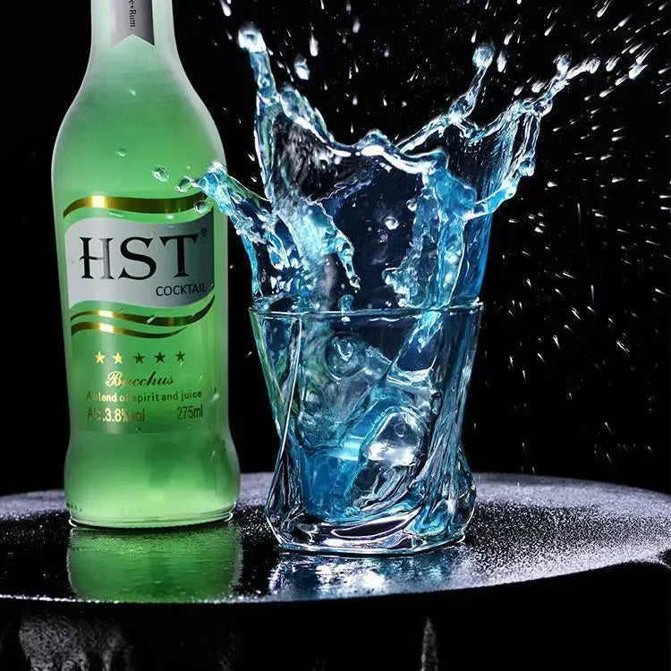 Transparent 150ml whiskey swing glass with light luxury style on table