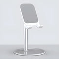 Aluminium alloy mobile phone and tablet desk stand in black and white colour options