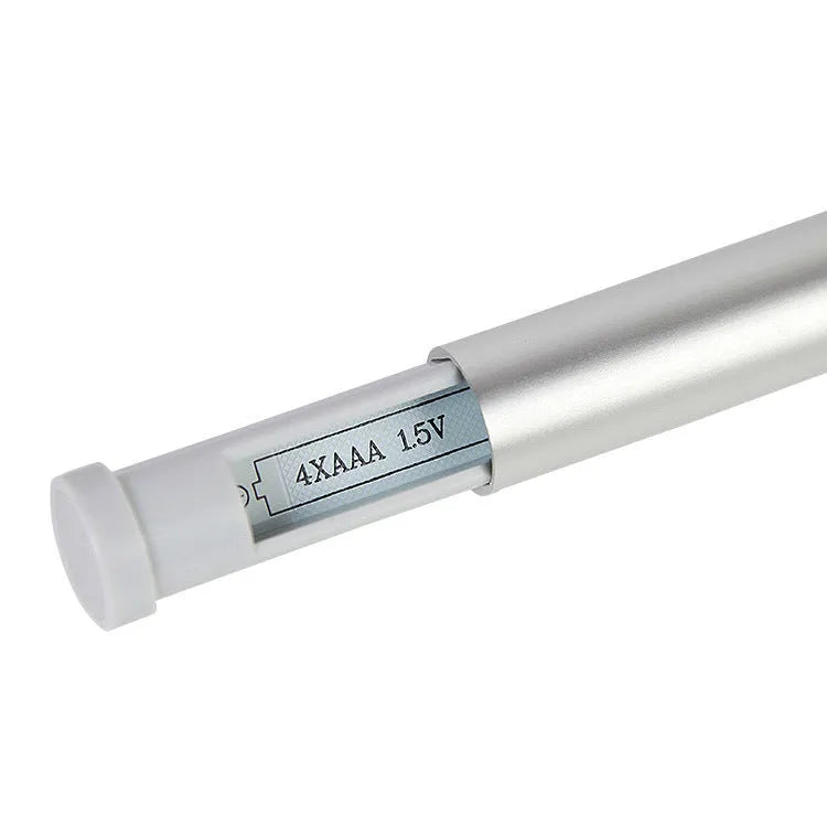 40 cm long remote control LED mirror lamp with aluminium body and frosted plastic diffuser.