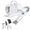 White ABS plastic 7-in-1 multifunctional dog grooming vacuum trimmer device