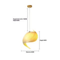 Wood woven single head pendant lamp, 40cm diameter by 60cm height, LED ceiling light for living room or restaurant