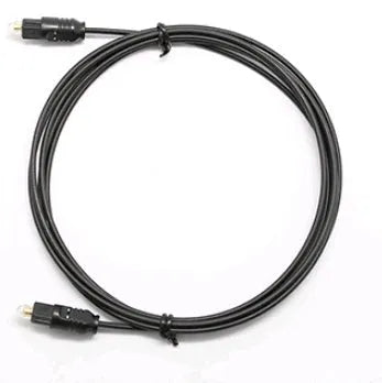 OD2.2 digital optical Toslink audio cable with slim 2.2mm PVC jacket and straight connectors.