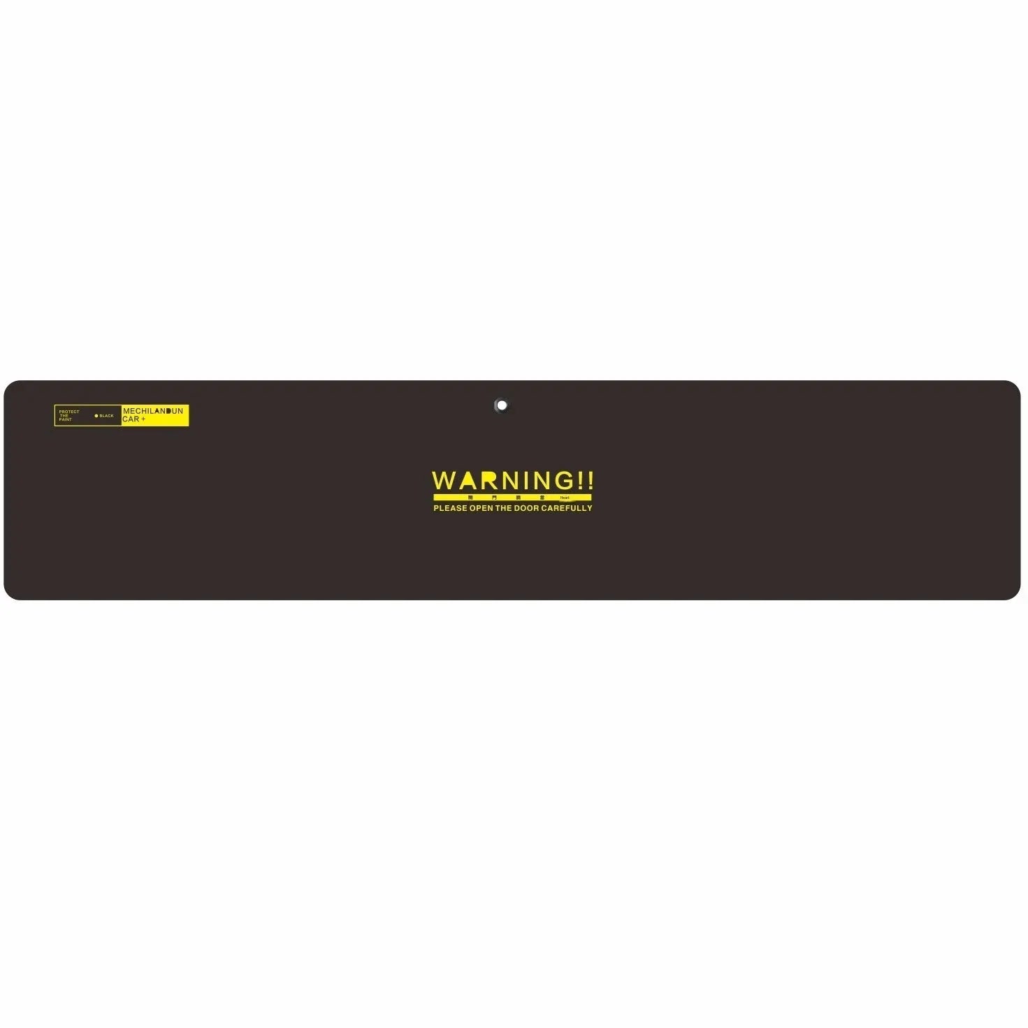 Black NBR magnetic anti-collision parking sticker measuring 190x160x40cm on a garage wall for car protection