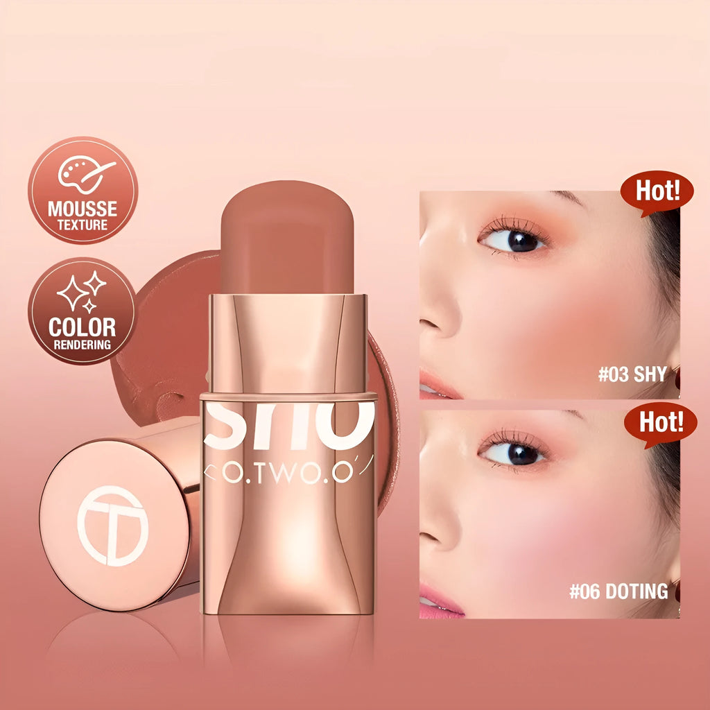 Vital Smooth Blush Cream Stick in natural nude shade with colour number 01, monochrome finish