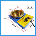 Desktop adjustable temperature tin melting furnace with titanium-plated crucible