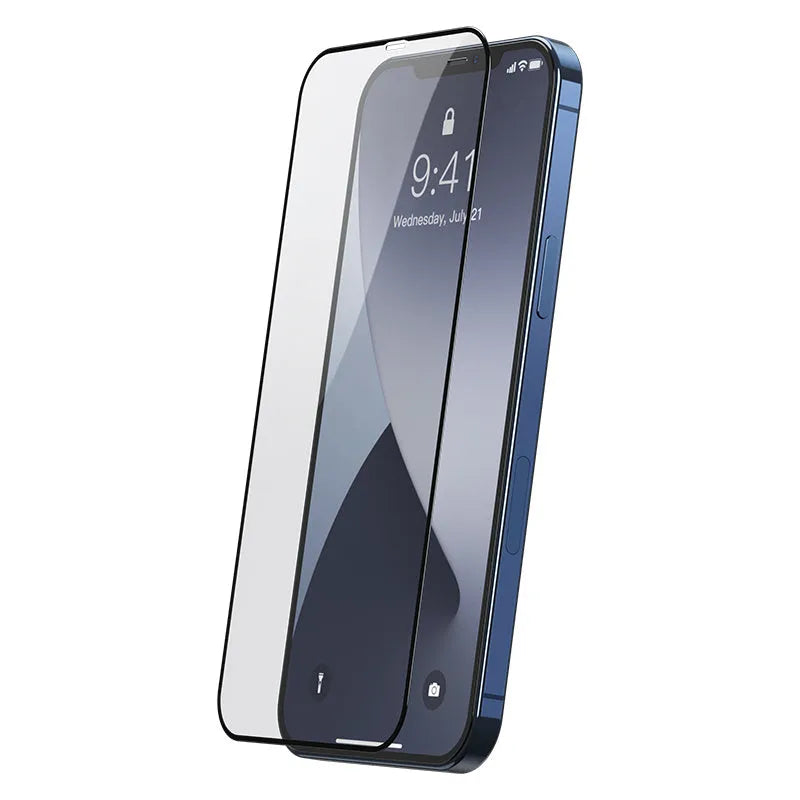 0.25mm full screen tempered glass film for iPhone 12 Mini, 12, 12 Pro, 12 Pro Max with black frame