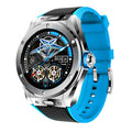 Black smartwatch with Bluetooth call, health monitoring, and a 1.28-inch screen on a silicone sports strap.