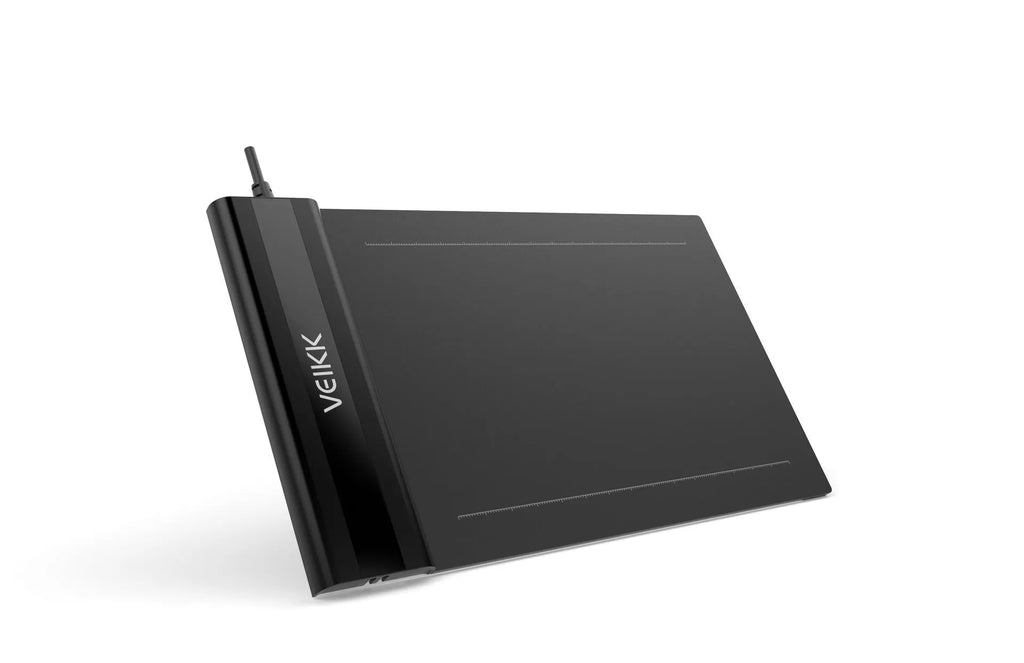 Black S640 graphics drawing tablet with 6x4 inch active area and battery-free P06 passive pen