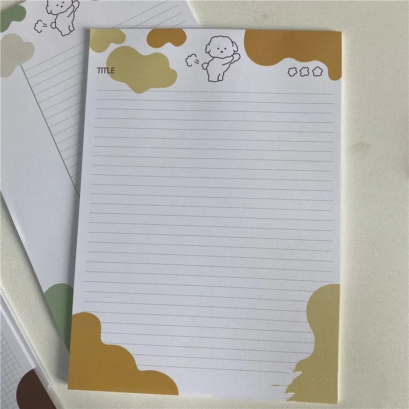 INS Wind Marshmallow Dog B5 sticky note paper pad with animal design cover