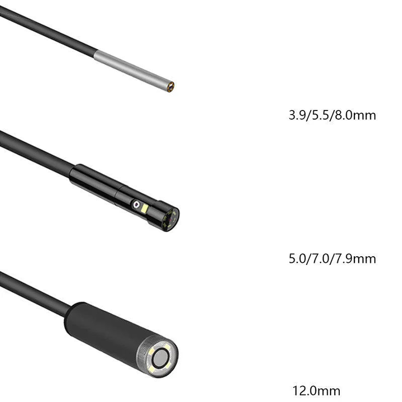 Portable industrial endoscope with 4.5-inch colour screen and 5.5mm camera for automotive inspection