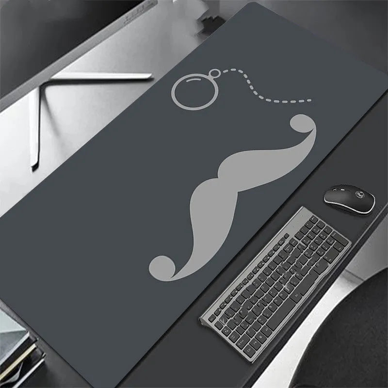 Solid colour extra long overlock mouse pad with environmentally friendly rubber base and cloth top, multiple sizes available