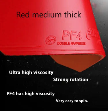Fast Attack Sticky Classic-50 table tennis racket with red PF4-50 anti-rubber.
