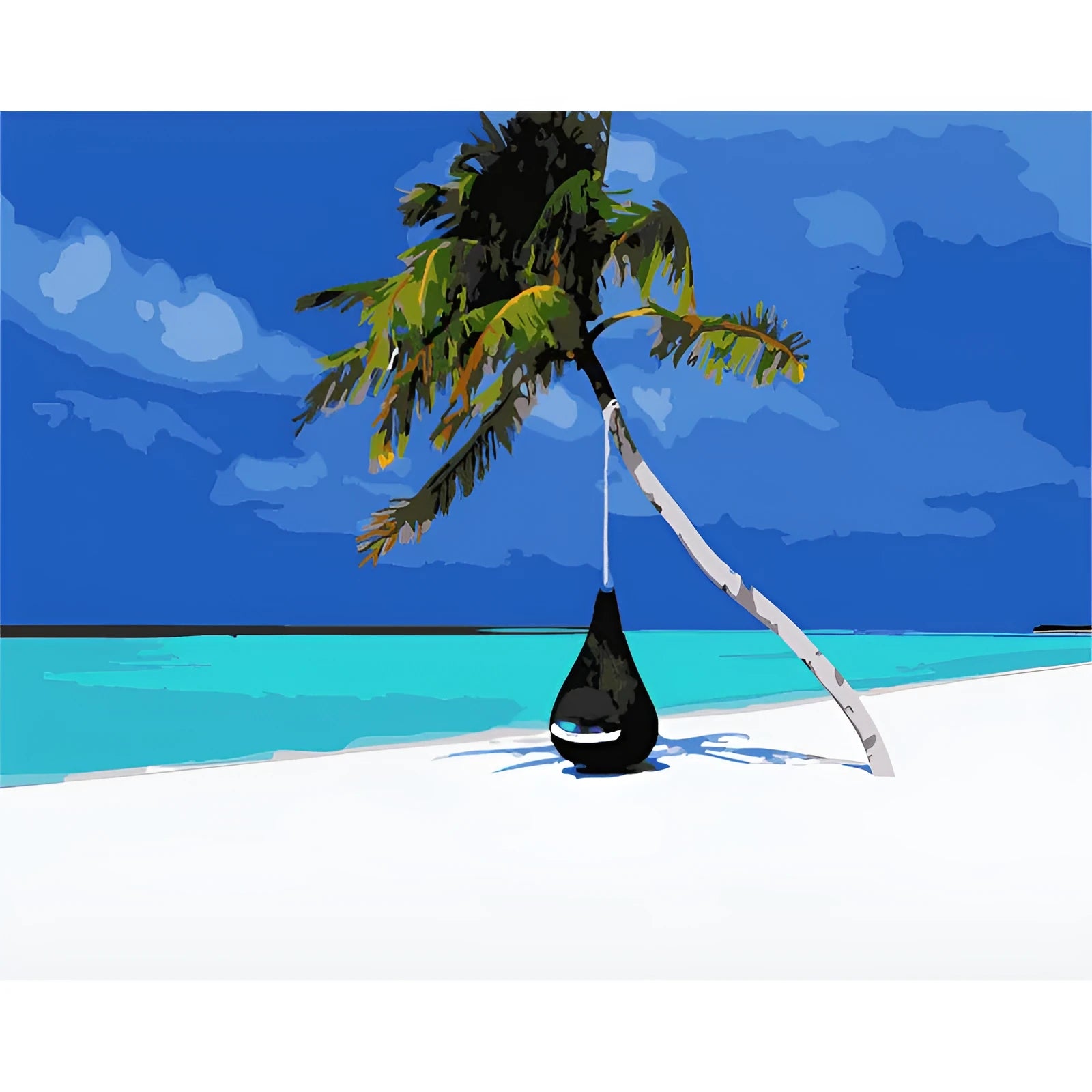 40 by 50 cm abstract Kz918 style digital oil painting printed on unframed canvas