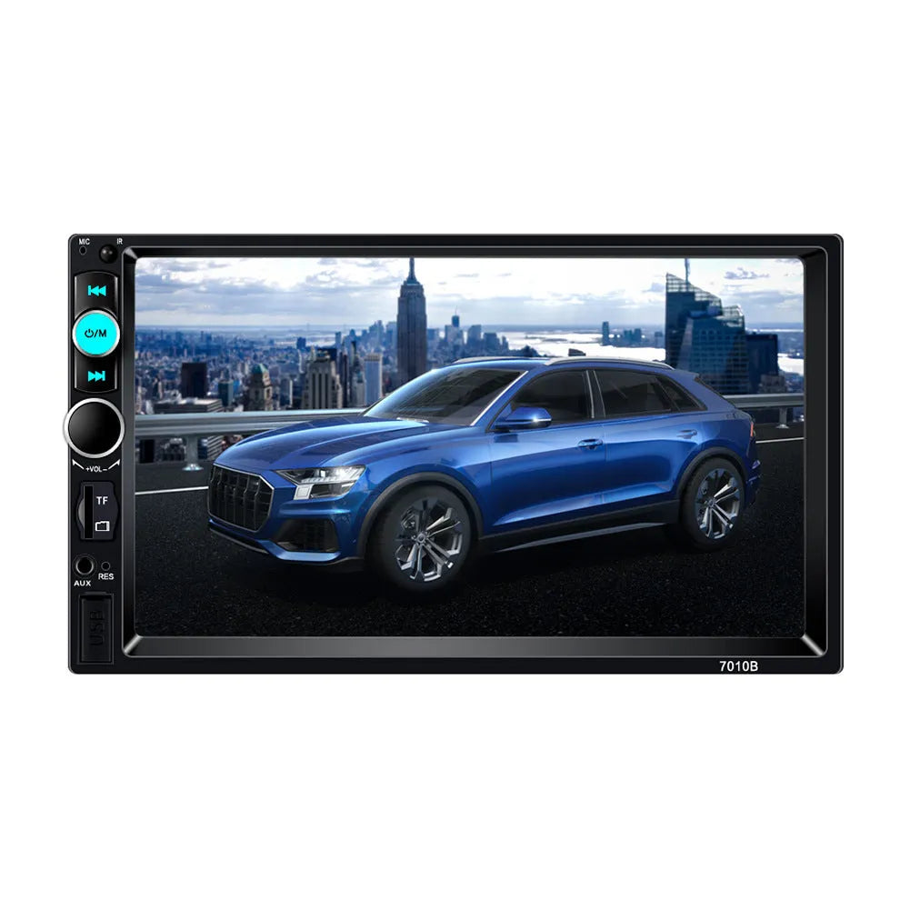 7-inch HD Bluetooth car multimedia player for vehicles with LCD screen and mobile connectivity
