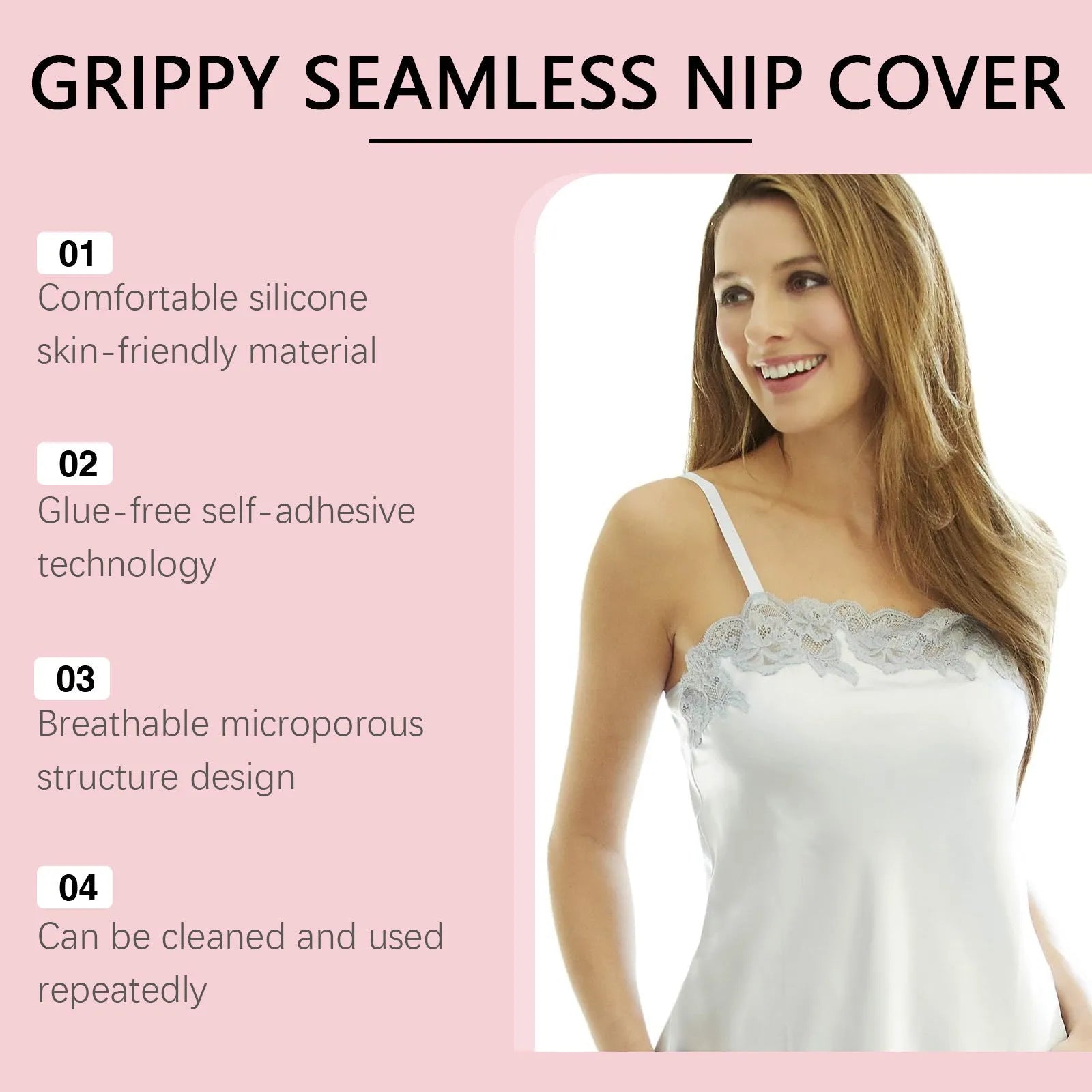 Transparent chest patches for breastfeeding mothers with adhesive backing