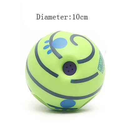 Green vinyl dog training ball 10cm diameter non-toxic bite-resistant pet toy