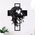 Black iron hanging decoration for living room or office, modern art style, available in 30×12cm and 30×21cm