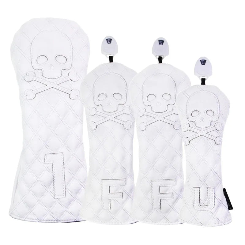 Black and white golf waterproof wooden pole protective cover made from PU material