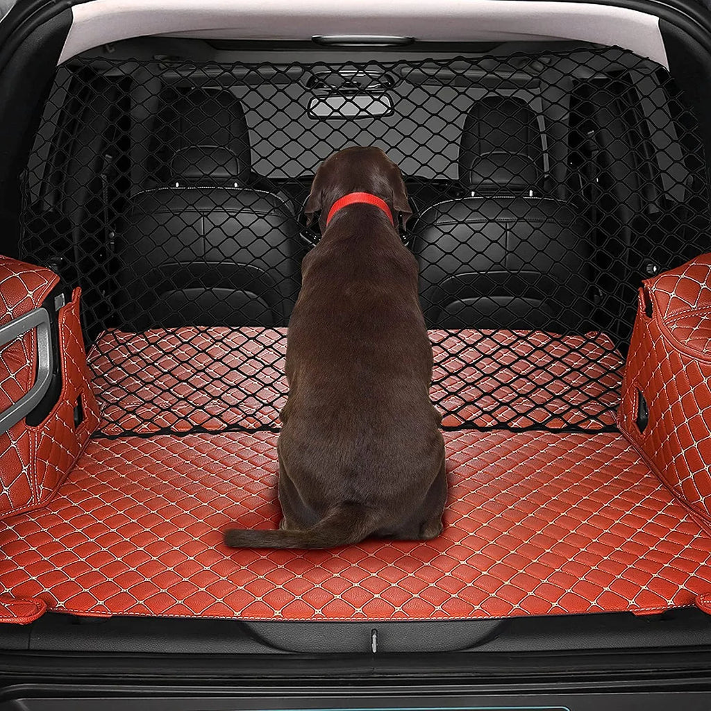 Black mesh dog protective car barrier net 120cm by 70cm for hatchback trunk isolation