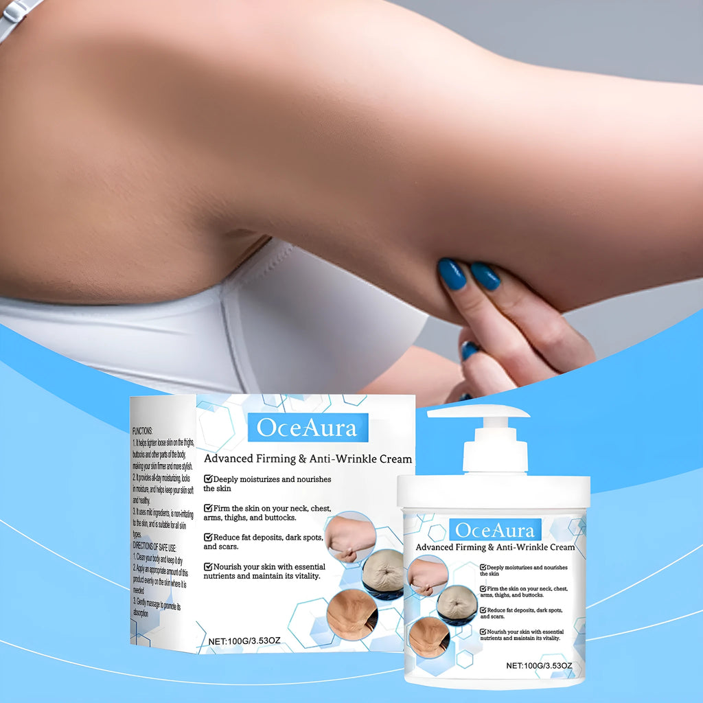 100g body moisturiser cream in container with glycerin and hyaluronic acid formula