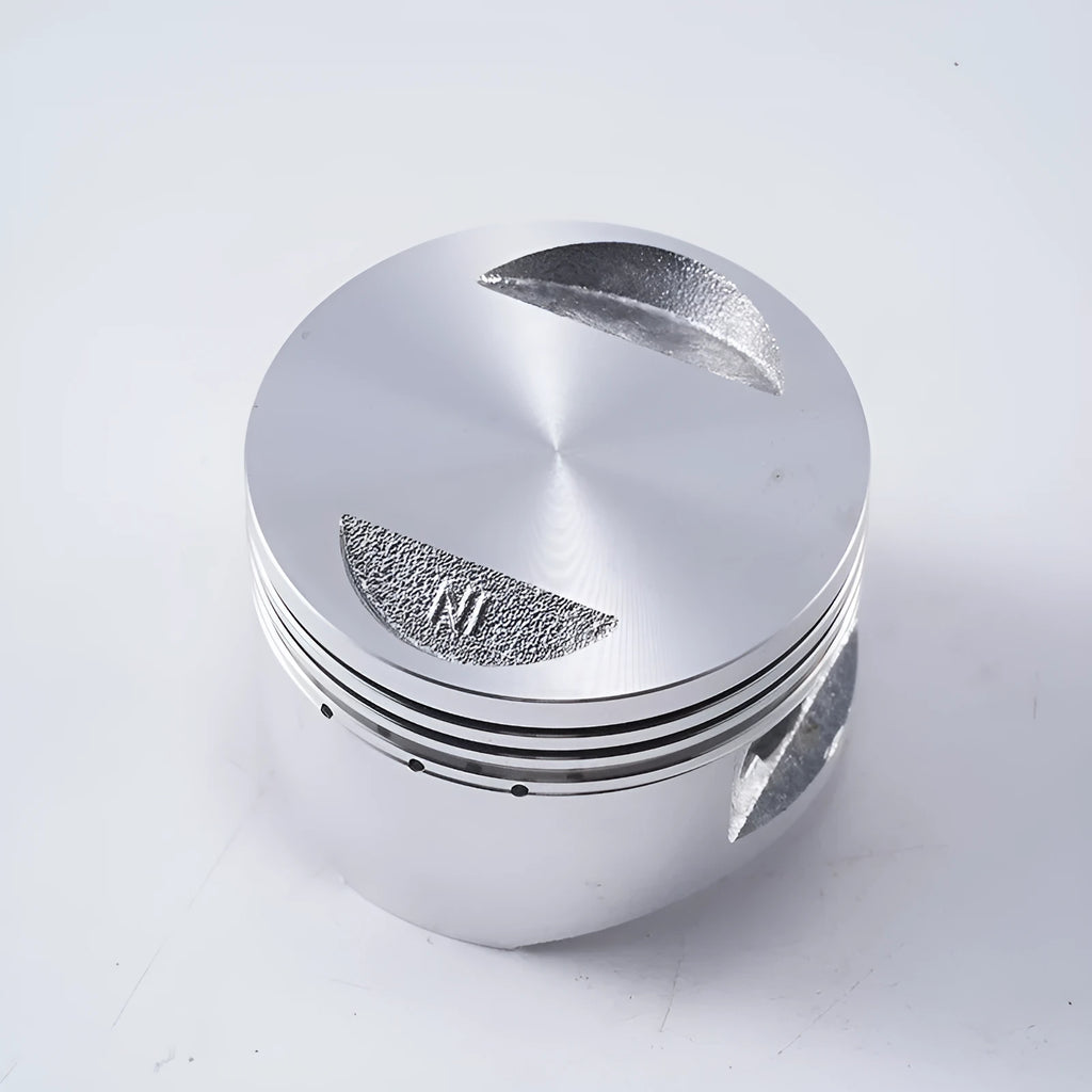 Motorcycle engine piston kit with aluminium alloy piston for 57.4mm cylinder diameter
