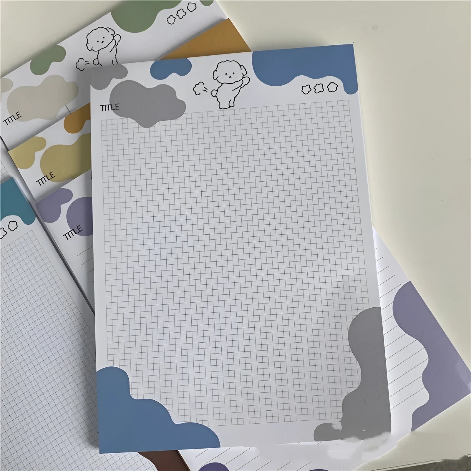 INS Wind Marshmallow Dog B5 sticky note paper pad with animal design cover