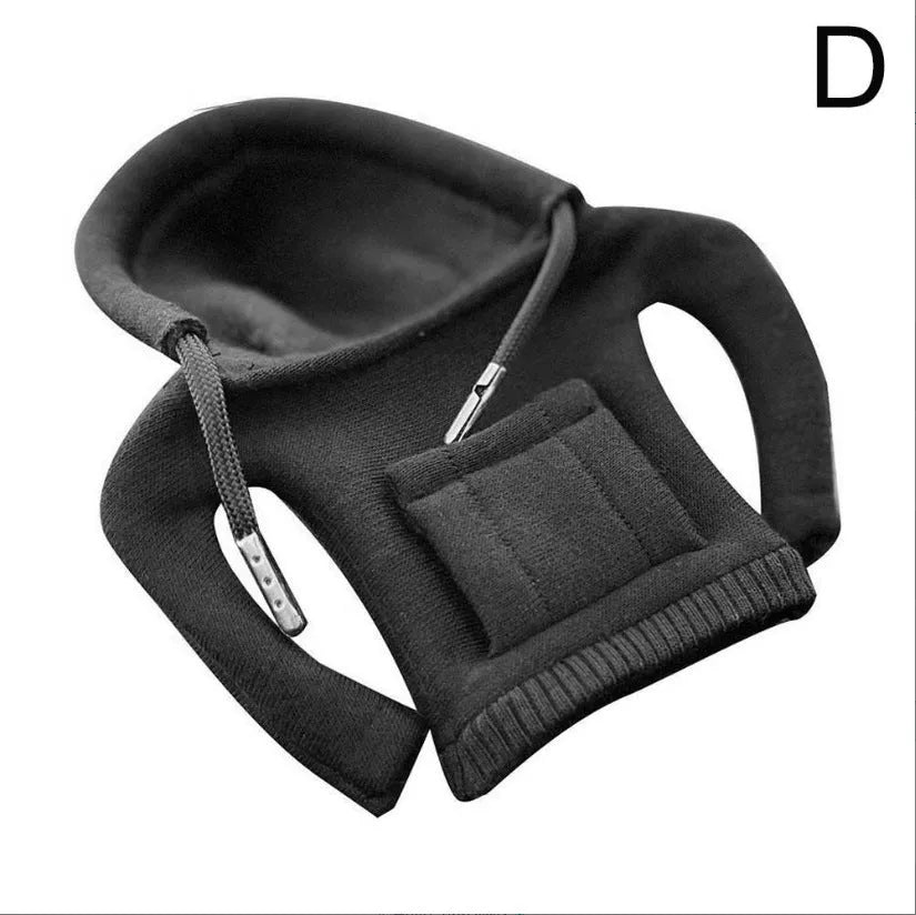 Cloth car gear shift knob cover in various colours showing 13cm by 8cm dimensions