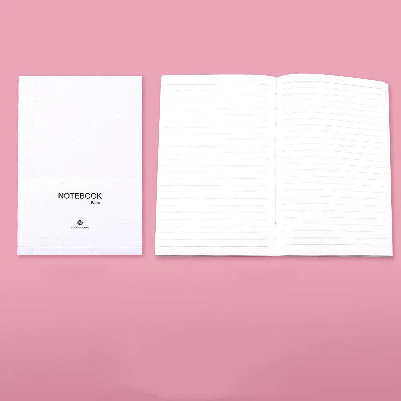 Basic fixed page refill diary notebook with 80 sheets of 100g Dowling paper, shown in blank, lined, and checkered styles.