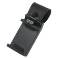 Universal car steering wheel clip mount holder for mobile phones in black and red