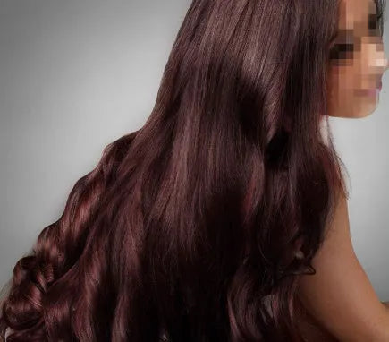Twin pack tube of plant aromatic soft lustre hair colour cream in chestnut brown shade.