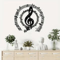 Black iron geometric wall pendant decoration for modern simplicity living room or bedroom